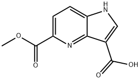 5-메톡시카르보닐-4-아자인돌-3-카르복실산 구조식 이미지
