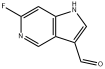 6-FLUORO-5-AZAINDOLE-3-CARBOXALDEHYDE 구조식 이미지