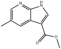 5-Methyl-7-azaindole-3-carboxylic acid Methyl ester Structure