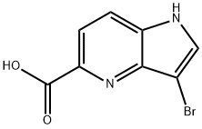 3-broMo-1H-피롤로[3,2-b]피리딘-5-카르복실산 구조식 이미지