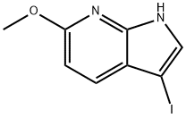 3-Iodo-6-Methoxy-7-azaindole Structure
