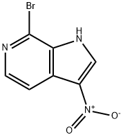 7-BroMo-3-니트로-6-아자인돌 구조식 이미지