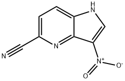 5-Cyano-3-nitro-4-azaindole Structure