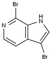 3,7-DibroMo-6-azaindole Structure