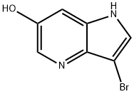 3-BroMo-6-하이드록시-4-아자인돌 구조식 이미지