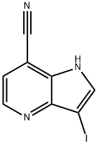 7-Cyano-3-iodo-4-azaindole Structure