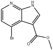 4-BroMo-7-azaindole-3-carboxylic acid Methyl ester Structure