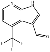 4-(트리플루오로메틸)-7-아자인돌-3-카르복스알데히드 구조식 이미지