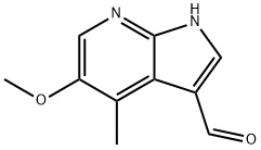 4-메틸-5-메톡시-7-아자인돌-3-카브알데하이드 구조식 이미지