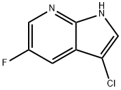 3-Chloro-5-fluoro-7-azaindole Structure