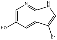 3-브로모-1H-피롤로[2,3-B]피리딘-5-OL 구조식 이미지