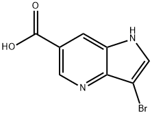 3-BroMo-4-azaindole-6-carboxylic acid Structure
