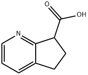 6,7-DIHYDRO-5H-CYCLOPENTA[B]PYRIDINE-7-CARBOXYLIC ACID 구조식 이미지