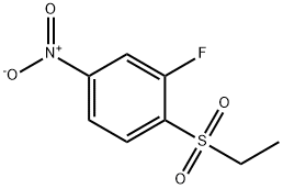 1-(Ethanesulfonyl)-2-fluoro-4-nitrobenzene Structure