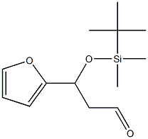 3-(tert-butyldiMethylsilyloxy)-3-(furan-2-yl)-propanal 구조식 이미지