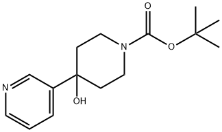 1-Boc-4-hydroxy-4-(3-pyridinyl)-piperidine Structure