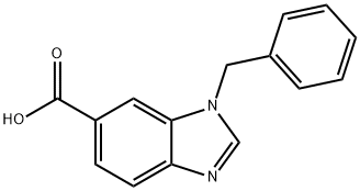 3-Benzyl-1,3-benzodiazole-5-carboxylic acid 구조식 이미지