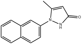 5-Methyl-1-(naphthalen-2-yl)-1H-pyrazol-3-ol 구조식 이미지