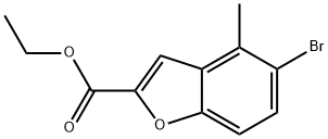 Ethyl 5-broMo-4-Methylbenzofuran-2-carboxylate 구조식 이미지