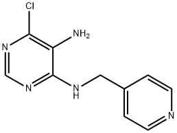 6-클로로-N4-피리딘-4-일메틸-피리미딘-4,5-디아민 구조식 이미지