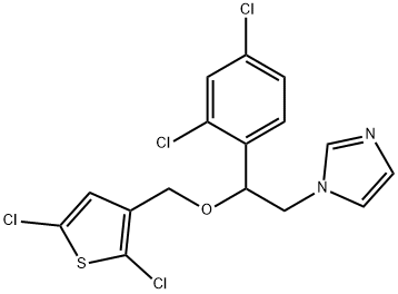 1H-IMidazole, 1-[2-(2,4- dichlorophenyl)-2-[(2,5- dichloro-3-thienyl)Methoxy] ethyl]- Structure