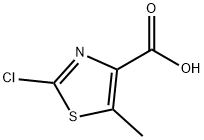 2-클로로-5-메틸티아졸-4-카르복실산 구조식 이미지