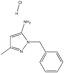 1-Benzyl-3-Methyl-5-aMinopyrazole Hydrochloride 구조식 이미지