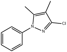 3-Chloro-4,5-diMethyl-1-phenyl-1H-pyrazole Structure