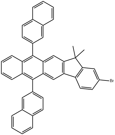 1196107-75-1 2-Bromo-13,13-dimethyl-6,11-di-2-naphthalenyl-13H-indeno[1,2-b]anthracene