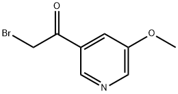 2-브로모-1-(5-메톡시-피리딘-3-일)-에타논 구조식 이미지