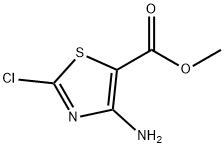 4-아미노-2-클로로-티아졸-5-카르복실산메틸에스테르 구조식 이미지