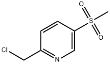 2-(클로로메틸)-5-(메틸설포닐)피리딘 구조식 이미지