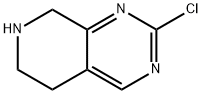 2-클로로-5,6,7,8-테트라히드로-피리도[3,4-d]피리미딘 구조식 이미지