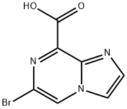 6-Bromoimidazo[1,2-a]pyrazine-8-carboxylic acid 구조식 이미지