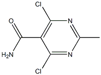 4,6-Dichloro-2-MethylpyriMidine-5-carboxaMide Structure