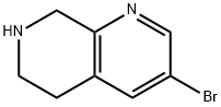 3-BroMo-5,6,7,8-테트라히드로-1,7-나프티리딘 구조식 이미지