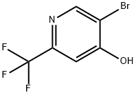 5-BroMo-2-(trifluoroMethyl)-4-hydroxypyridine 구조식 이미지