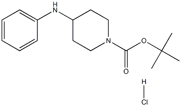 tert-부틸4-(페닐아미노)피페리딘-1-카르복실레이트염산염 구조식 이미지