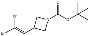 tert-butyl 3-(2,2-dibroMovinyl)azetidine-1-carboxylate Structure