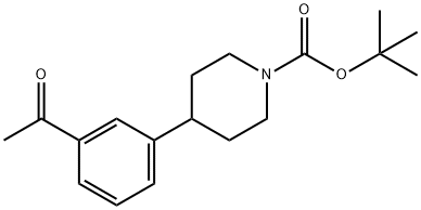 tert-Butyl 4-(3-acetylphenyl)piperidine-1-carboxylate 구조식 이미지