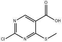 2-Chloro-4-(Methylthio)pyriMidine-5-carboxylic acid 구조식 이미지