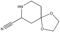 1,4-Dioxa-8-azaspiro[4.5]decane-7-carbonitrile Structure