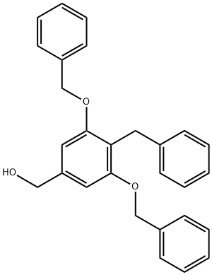 (4-Benzyl-3,5-bis(benzyloxy)phenyl)Methanol 구조식 이미지