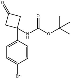 [1-(4-BroMo-phenyl)-3-oxo-cyclobutyl]carbaMic acid tert-butyl ester Structure