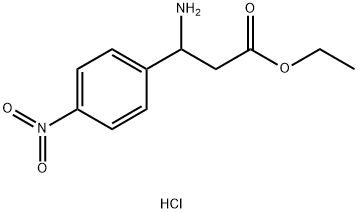 Ethyl 3-aMino-3-(4-nitrophenyl)propanoate hydrochloride 구조식 이미지