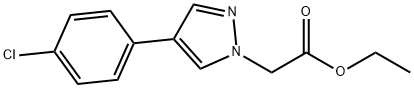 ethyl 2-(4-(4-chlorophenyl)-1H-pyrazol-1-yl)acetate Structure