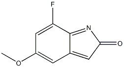 7-Fluoro-5-Methoxy-2-oxyindole 구조식 이미지