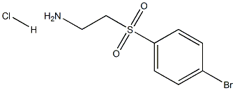 2-[(4-BroMophenyl)sulfonyl]-ethanaMine HCl Structure