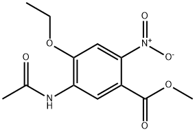 Methyl 5-acetaMido-4-ethoxy-2-nitrobenzoate 구조식 이미지