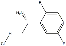 (S)-1-(2,5-디플루오로페닐)에타나민염산염 구조식 이미지